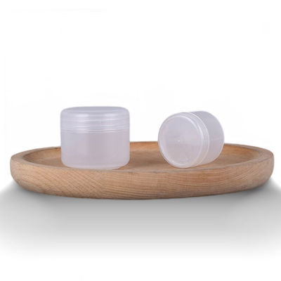 Bentuk bulat PP Botol kemasan kosmetik 100g Botol krim Ketahanan tinggi