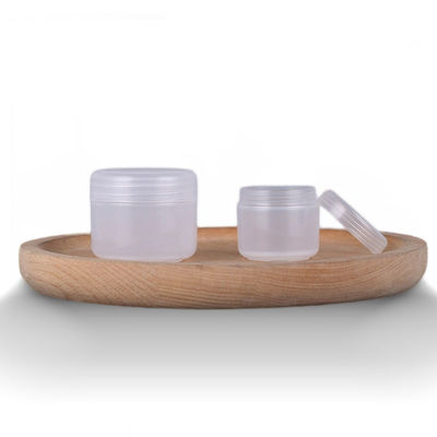 Bentuk bulat PP Botol kemasan kosmetik 100g Botol krim Ketahanan tinggi