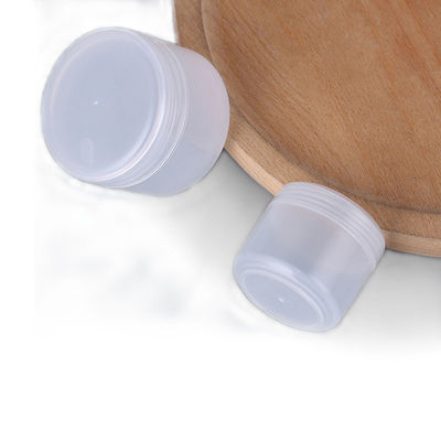 Bentuk bulat PP Botol kemasan kosmetik 100g Botol krim Ketahanan tinggi