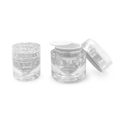 55*56mm Botol Kosmetik Mewah 30g Botol Kosmetik Dengan Tutup Disesuaikan