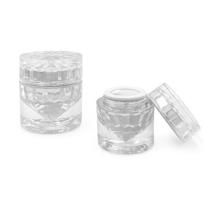 55*56mm Botol Kosmetik Mewah 30g Botol Kosmetik Dengan Tutup Disesuaikan