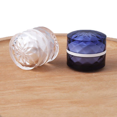 OEM ODM Berwarna Diamond Cosmetic Jar Wide Mouth Cosmetic Jar PMMA