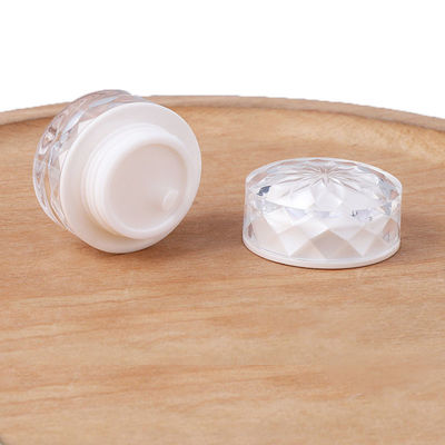 OEM ODM Berwarna Diamond Cosmetic Jar Wide Mouth Cosmetic Jar PMMA