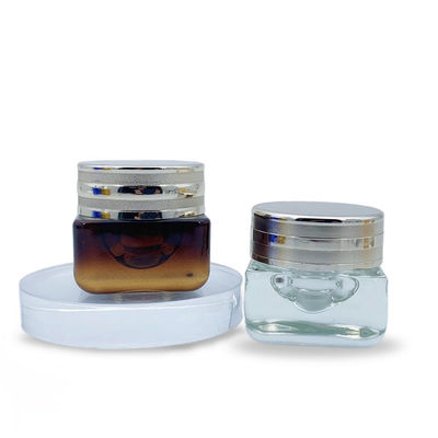 Pembungkusan kosmetik anti kebocoran Botol Kaca Cream Jar Perlindungan UV