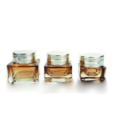 Personalize Empty Cosmetic Packaging Bottle Glass Cream Container 55*76mm