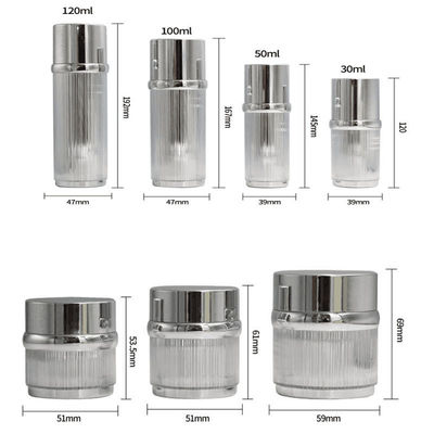 Luxury 15-50g Kosmetik kosong kemasan Set Botol Kosmetik Dan Botol