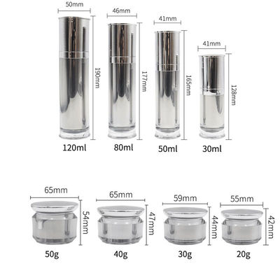 Luxury 15-50g Kosmetik kosong kemasan Set Botol Kosmetik Dan Botol