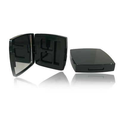 Fashionable tahan lama Hitam kosong Compact Powder Case Non bocor