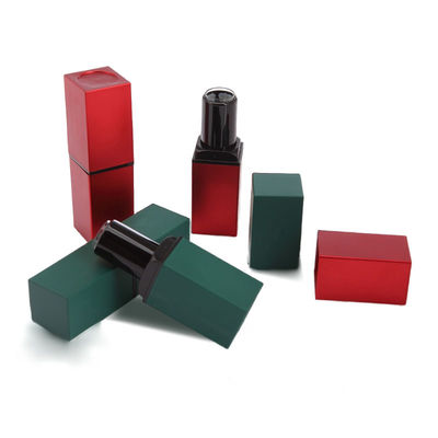 Ketahanan Tinggi Hijau ABS Lipstick tabung isi ulang 3.8g Kapasitas