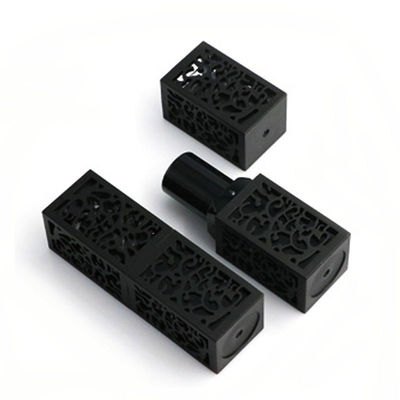 3.8g Lipstick Packaging Tube Hitam Square Lipstick Tube 23*74mm Ukuran