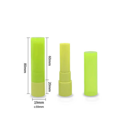 Tabung Lip Balm Plastik Hijau 19*80mm Label Pribadi