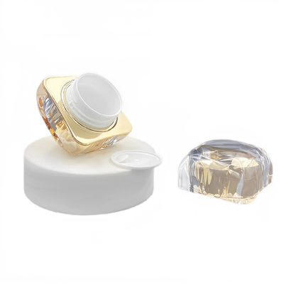 50g Limbah Proof Cosmetic Cream Jar Berlian Akrilik Jar Kecil Custom Logo Tersedia