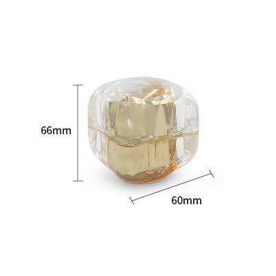 50g Limbah Proof Cosmetic Cream Jar Berlian Akrilik Jar Kecil Custom Logo Tersedia