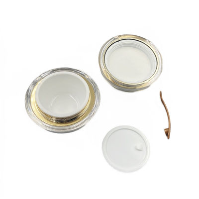 Diamond Acrylic Cosmetic Jar Keramik Perawatan Kulit tahan kebocoran 30g/50g