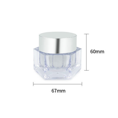 Kerang perawatan kulit tahan kebocoran Jar Desain sederhana 30g/50g Kemasan kosmetik dengan sampel