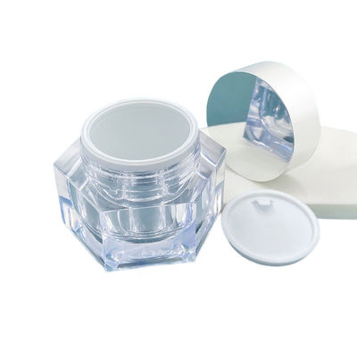 Kerang perawatan kulit tahan kebocoran Jar Desain sederhana 30g/50g Kemasan kosmetik dengan sampel