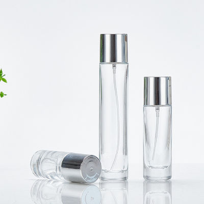 Botol Tanah Kaca Transparan dengan Tutup Sekrup 100ml Bentuk Bulat Desain Sederhana