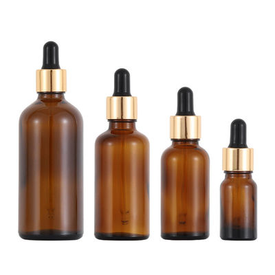 100ml Kaca Transparan Bottle Round Dropper Cap Kemasan Kosmetik Dengan Sampel Gratis