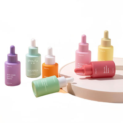 Disesuaikan Silk Screen Printing Glass Foundation Botol untuk Skin Care Cream