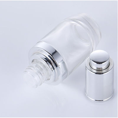 Bottle Dinding Kaca Transparan Desain Sederhana Percetakan Screen Sutra Kemasan Kosmetik