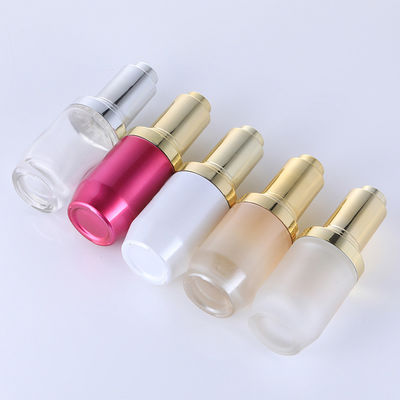 Bottle Dinding Kaca Transparan Desain Sederhana Percetakan Screen Sutra Kemasan Kosmetik