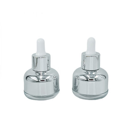 Botol kemasan kosmetik kaca tahan tetes 50g 60g dengan cetak layar sutra