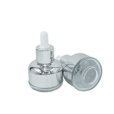 Botol kemasan kosmetik kaca tahan tetes 50g 60g dengan cetak layar sutra
