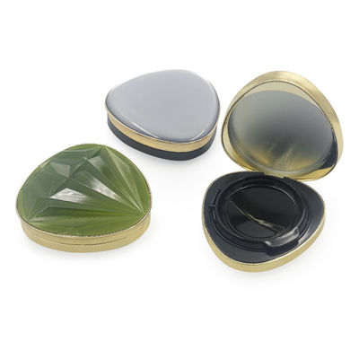 Transparan Bulat Snap Penutupan Cushion Foundation Case Dengan Dewy Finish