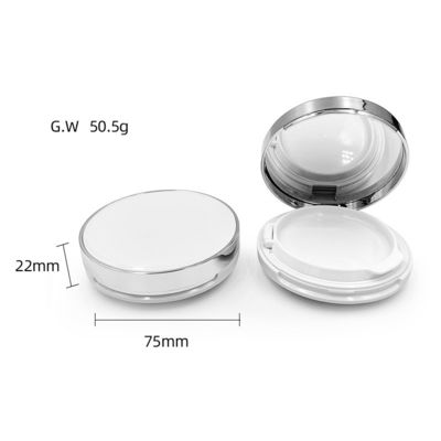 Pengisi ulang Snap Closure Empty Cushion Foundation Case untuk bubuk kompak