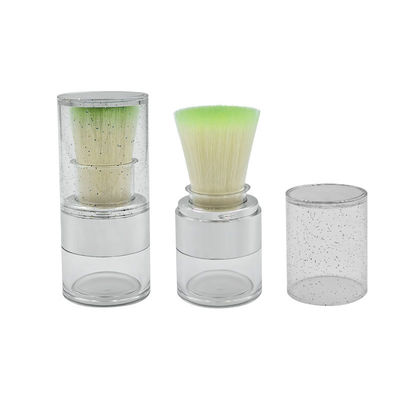 15g Twist Open Clear Loose Powder Case untuk aplikasi bubuk logo kustom yang berkelanjutan