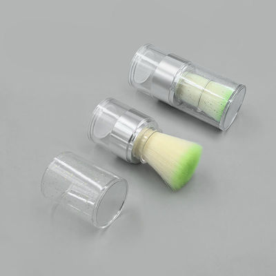 15g Twist Open Clear Loose Powder Case untuk aplikasi bubuk logo kustom yang berkelanjutan