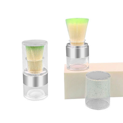 15g Twist Open Clear Loose Powder Case untuk aplikasi bubuk logo kustom yang berkelanjutan